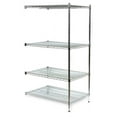 thumbnail image 1 of ZORO SELECT 2HGJ5 Wire Shelving, 18"D x 48"W x 63"H, 4 Shelves, Chrome, 1 of 1