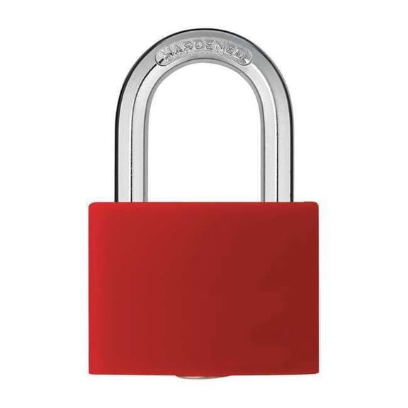 ZORO SELECT 48JR62 Lockout Padlock,KA,Red,2"H,PK6