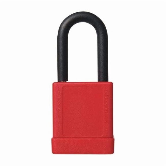 ZORO SELECT 48JT74 Lockout Padlock,KD,Red,3"H