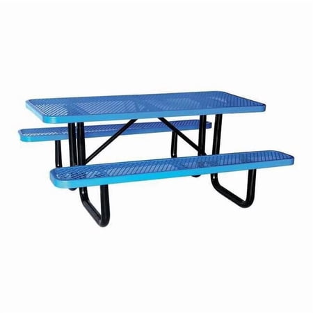 ZORO SELECT 6 Foot Picnic Table, Blue
