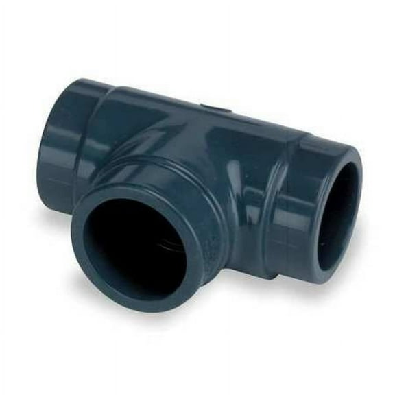 ZORO SELECT 9801-015 CPVC Tee, Schedule 80, 1-1/2" Pipe Size, Socket x Socket x Socket
