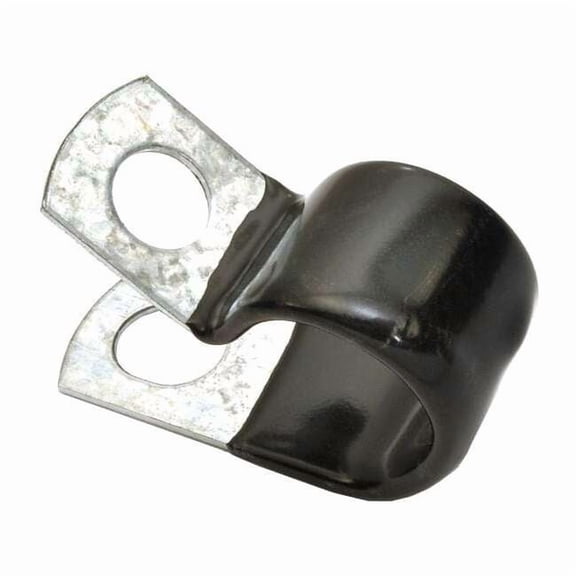 Cable Clamp, Steel, 1/2 in Bundle Dia., Black, 50 PK