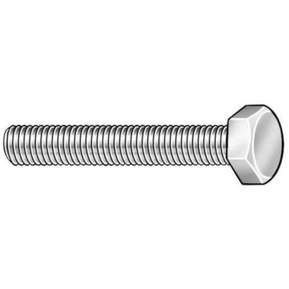 ZORO SELECT MPB3027 1/4"-28 Grade 5 Hex Head Cap Screw, Steel, PK 5