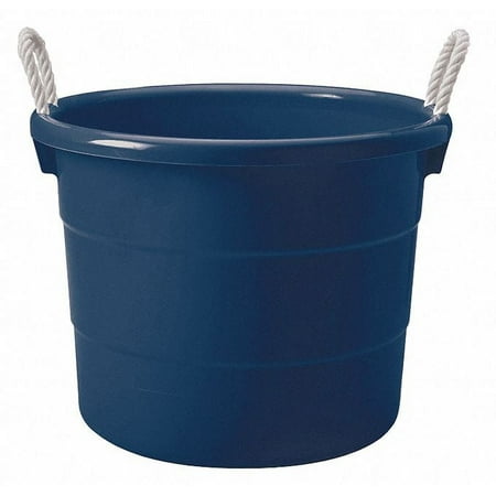 ZORO SELECT Storage Tub with Rope Handles, 18-Gallon, Navy