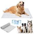thumbnail image 1 of ZORVEX Dog Cooling Mat, 40" x 27" Medium, Cooling Pad Waterproof, Pet Cool Mats for Dogs and Cats use in Crate, Tunk, Camping, Outdoors, Portable, Machine Washable, Durable, Pebble Gray, 1 of 8