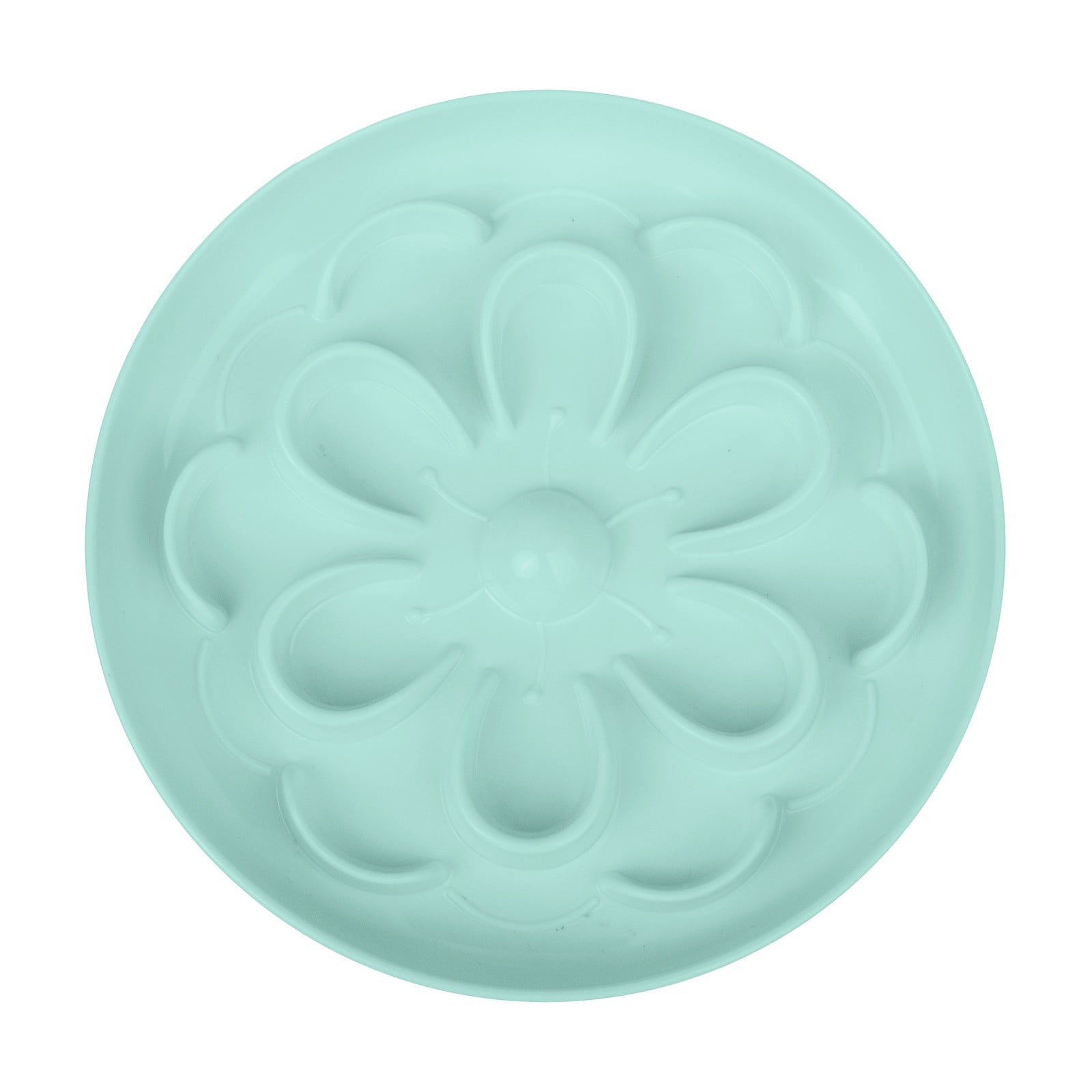ZORVEX Plastic Slow Feeder Cat Bowl for Dry Wet Food Unique Flower Style Cat Food Bowl Dishwasher Safe Cat Eating Dish With Anti Slip Bottom for Home Travel