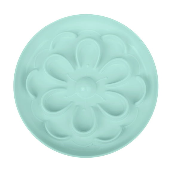 ZORVEX Plastic Slow Feeder Cat Bowl for Dry Wet Food Unique Flower Style Cat Food Bowl Dishwasher Safe Cat Eating Dish With Anti Slip Bottom for Home Travel