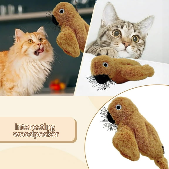 ZORVEX Seal electric vibrato intelligent voice simulation cat self-hey relieve boredom funny cat toy