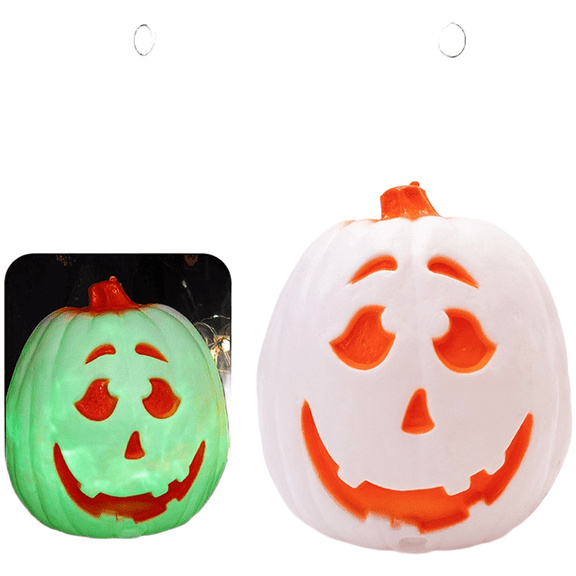ZORVIK Halloween Sound Activated Light Up Pumpkin Decor with Lights for Party happy Colorful