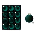 thumbnail image 1 of ZORVINEX Christmas Ball Ornaments Set of 12 – Elegant Solid Color Xmas Tree Baubles, Festive Holiday Decor and Wreath Ornament for Celebrations and Parties,Army Green, 1 of 5