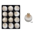 thumbnail image 1 of ZORVINEX Christmas Ball Ornaments Set of 12 – Elegant Solid Color Xmas Tree Baubles, Festive Holiday Decor and Wreath Ornament for Celebrations and Parties,Gold, 1 of 5