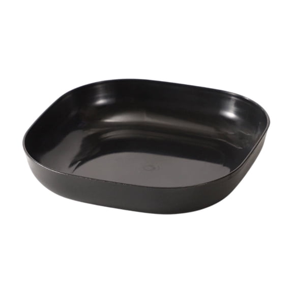 ZORVINEX Food‑grade Reusable Dinner Plates, Sturdy Lightweight Tableware Safe For Microwave and Dishwasher, Elegant Serving Container For Indoor Cooking And Outdoor Camping,Black