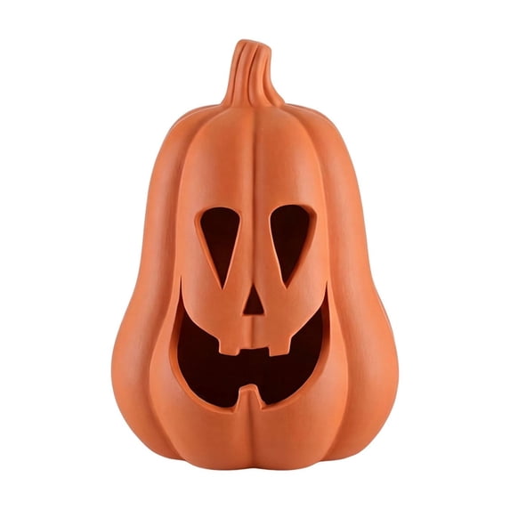 ZORVINEX Handmade Halloween Pumpkin Decor Resin Fall Decoration for Home Porch - Perfect for Parties, Gifts, and Scary Festivities A