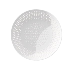 ZORVINEX Perforated Draining Steaming Tray - Multi-Purpose High-Temperature Food Steamer for Dumplings, Seafood & More White