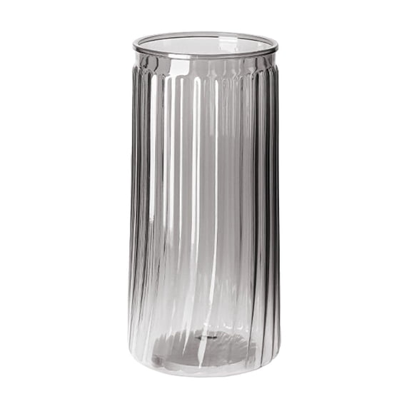 ZORVINEX Plastic Flower Vase for Living Room & Bedroom Decor, Non-Fragile Decorative Container for Fresh & Artificial Flowers, Multi-Use Home Decoration Gray