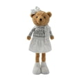 thumbnail image 1 of ZORVINEX Retractable Leg Christmas Bear Decor Stretchable Standing Bear Stuffed Figurine Holiday Plush Ornament For Fireplace Shelf Tabletop Home Party Decoration,Multicolor E, 1 of 7