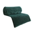 thumbnail image 1 of ZORVINEX Thick Embossed Velvet Warm Throw Blanket, Soft Sturdy Polyester Bed Cover, Comfortable Home And Outdoor Rest Accessory For Daily Napping,Army Green, 1 of 6