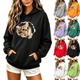 thumbnail image 1 of ZORYEVY Winter Womens Hoodies Pullover Lightweight Casual Long Sleeve Sweatshirts for Women Drawstring Cute Graphic with Pockets Tops, 1 of 6