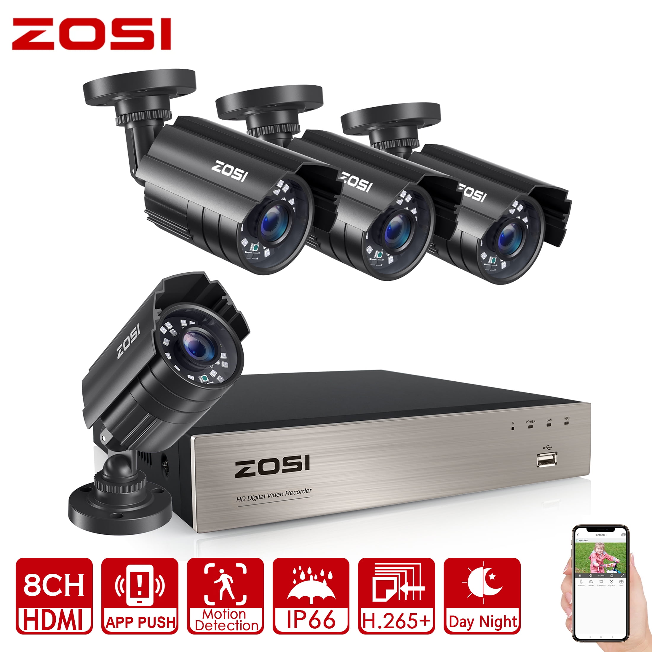 Security cameras zosi sales