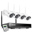thumbnail image 1 of ZOSI 1080P Wireless Security Camera System H.265+ 8Channel 1080P CCTV NVR and 4PCS 2.0MP 1080P Weatherproof Bullet IP WiFi Cameras 65ft Night Vision, 2TB Hard Drive, Customizable Motion Detection, 1 of 13