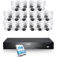 thumbnail image 1 of ZOSI 16CH 5MP PoE Security Camera System 4TB HDD, Smart Human/Vehicle Detection, 16pcs Outdoor IP Camera with 2 Way Audio, Color Night Vision, 1 of 9