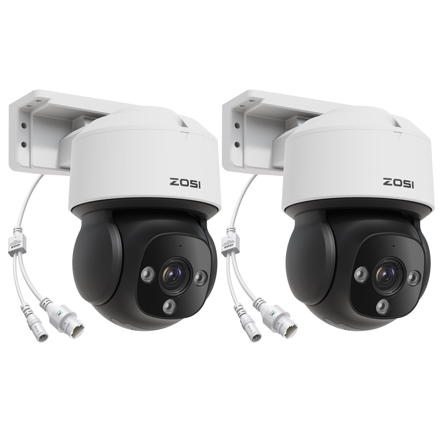 ZOSI 2Pack C290 4K Add-On PoE IP Camera Outdoor Indoor, 8MP Pan/Tilt ...