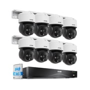ZOSI 360 View 4K 16CH POE Security Camera System 32CH Expandable with 4TB HDD, 8 x 8MP Wired PoE IP Dome Cameras Outdoor Indoor, AI Human/Vehicle/Face Detection, Two-Way Talk,Auto Tracking