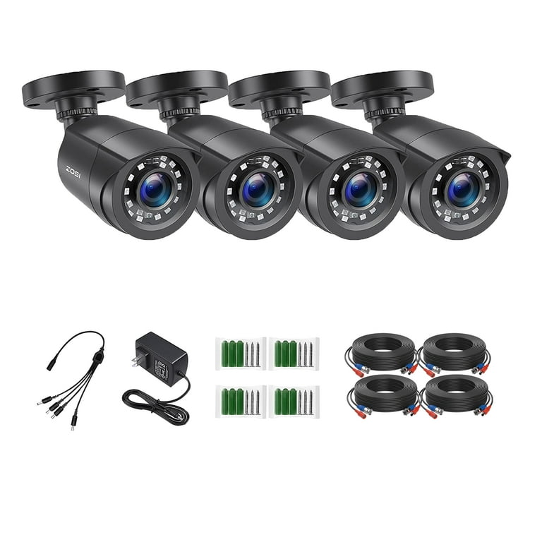 ZOSI Pack 1080P HD-TVI Home Surveillance Security Cameras for