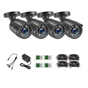 ZOSI 4 Pack 2.0 Megapixel 1080P HD-TVI Security Cameras for 1080N/1080P/5MP/4K Analog DVR Systems