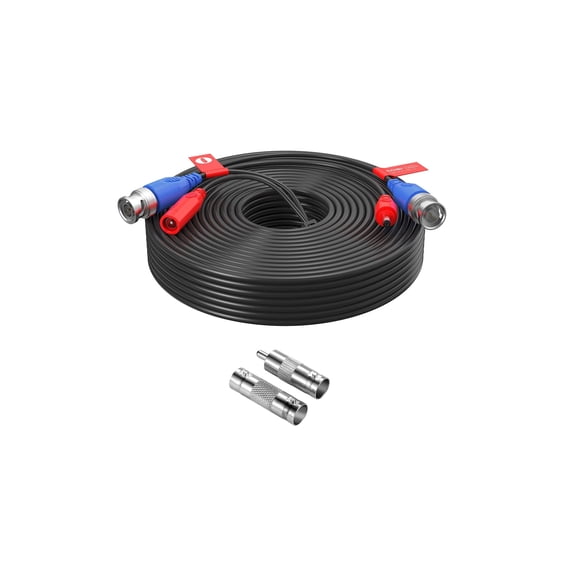 ZOSI 60Feet 18m BNC Video Power Cable Security Camera Wire Cord for ...