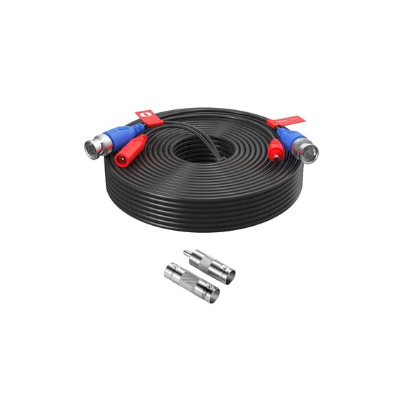 ZOSI 60Feet 18m BNC Video Power Cable Security Camera Wire Cord for Surveillance CCTV DVR Surveillance System