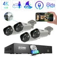 thumbnail image 1 of ZOSI 8CH 5MP Outdoor PoE Security Camera System, 4pcs 5MP Audio PoE IP Surveillance Camera with Spotlight, 4K 8CH NVR Built-in 2TB HDD, Smart Person/Vehicle Detection, 1 of 11