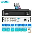 thumbnail image 1 of ZOSI 8CH H.265+ Digital Video Recorder 1080P HD CCTV 4-In-1 DVR with 1TB Hard Drive, Analog AHD TVI CVI Surveillance DVR for 720P, 1080P, 5MP Lite Security Camera, 1 of 4