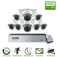 thumbnail image 1 of ZOSI H.265+ 1080P 8CH CCTV Security Camera System 5 MP Lite DVR Outdoor Home with 2TB Hard Drive, 8pcs 1080P 1920TVL Home Surveillance Cameras,120ft Night Vision, Remote Access, Motion Alert, 1 of 8