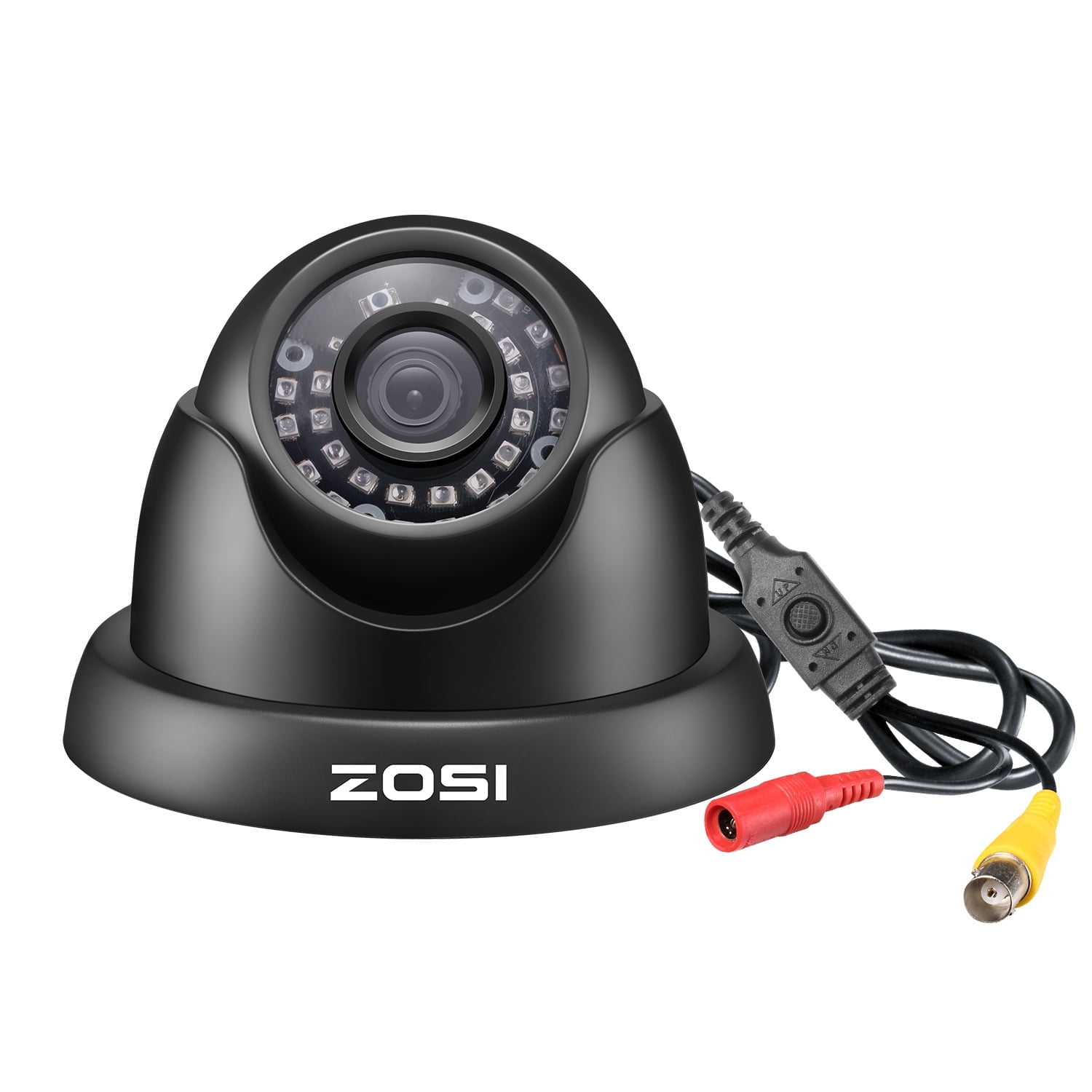 ZOSI HD 1080p 4in1 Security Camera, 24PCS IR LEDs 3.6mm Lens with IR Cut Weatherproof CCTV Camera Outdoor, 65ft Night Vision