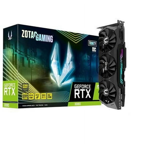 Zotac NVIDIA GeForce RTX 3080 Graphic Card - 10 GB GDDR6X - 1.73 GHz Boost Clock - 320 bit Bus Width - PCI Express 4.0 x16 - DisplayPort - HDMI