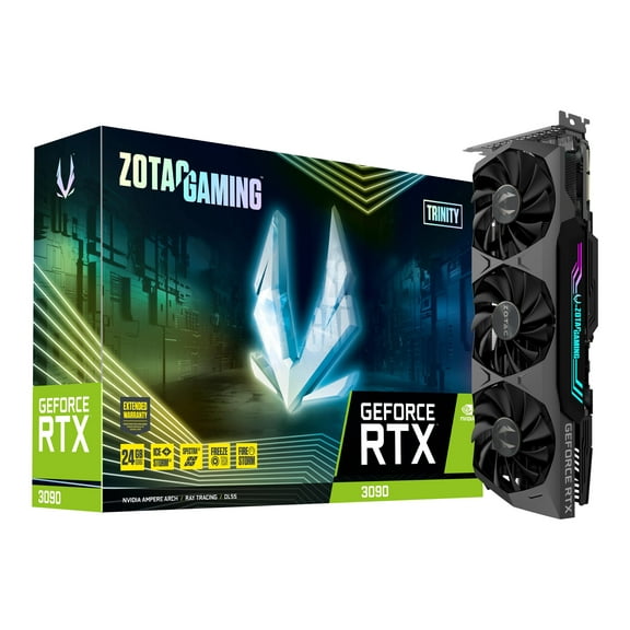 ZOTAC GAMING GeForce RTX 3090 Trinity - Graphics card - GF RTX 3090 - 24 GB GDDR6X - PCIe 4.0 - 3 x DisplayPort, HDMI