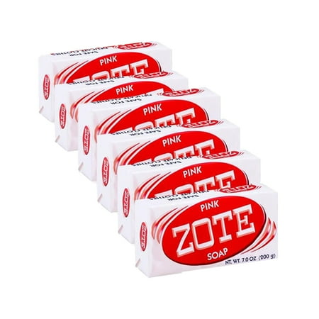 ZOTE Laundry Soap Bar, Pink, 7 Ounce (6Pk)