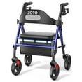 thumbnail image 1 of ZOTO Foldable Rollator Walker with Seat for Seniors, Height Adjustable Lightweight Rolling Walker with Sturdy Reinforced Carbon Steel Frame, Blue (VR2-BL), 1 of 7