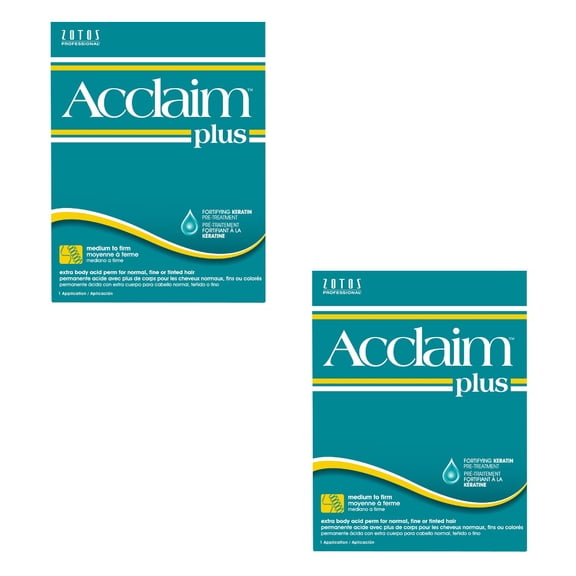 ZOTOS Salon Acclaim Plus Extra Body Acid Perm Normal Fine Hair HP-40721 (2 Pack)