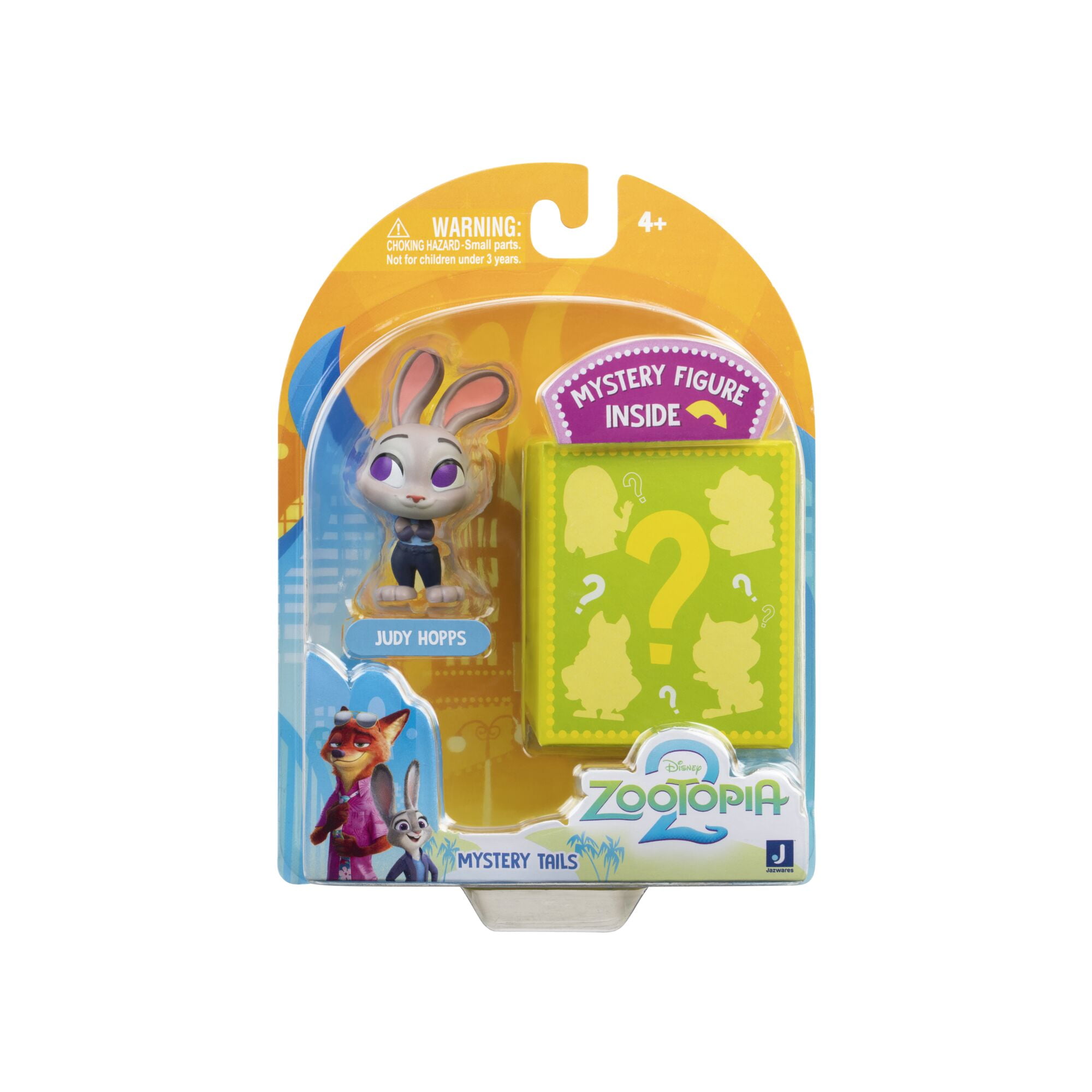 Disneys Zootopia 2 Mystery Tails - 2 Two Figure Pack with Judy Hopps & a Mystery Figure to Reveal - Toys for Kids and Preschoolers - Ages 4+