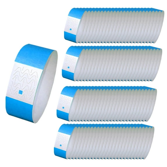 ZOUBAOQ 100 Tear-Resistant Waterproof Paper Wrist Strap Party Paper Bracelet Multicolored Identification Event Wristbands Band Ticket