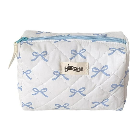 ZOUBAOQ Bow Cosmetic Bag Portable Washing Bag Makeup Organizer Bag Travel B3G1 O9P