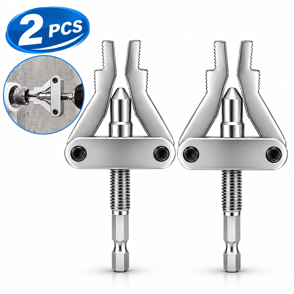 ZOUBAOQ Broken Pipe Extractor Tool, 1/2 3/4 1 Inch Alloy Steel Hex Shank Pipe Thread Remover for Repair