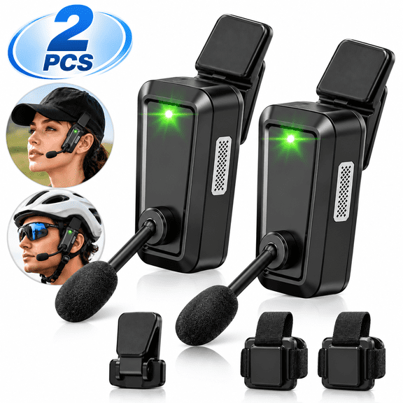 ZOUBAOQ C10 Bluetooth 6.0 Intercom Headset, 520m Range, IPX5 Water Resistant, Noise Reduction for Cycling