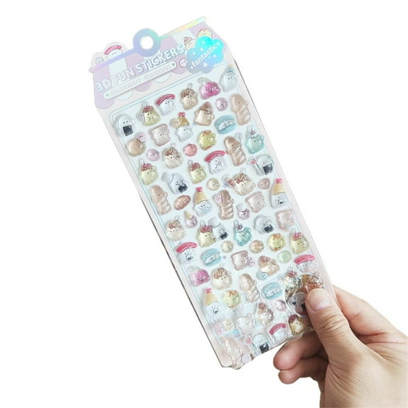ZOUBAOQ Cartoon 3D Stickers,Deco,3D,Cute,Glitter,Reward,Mobile Phone Decoration,Not GX
