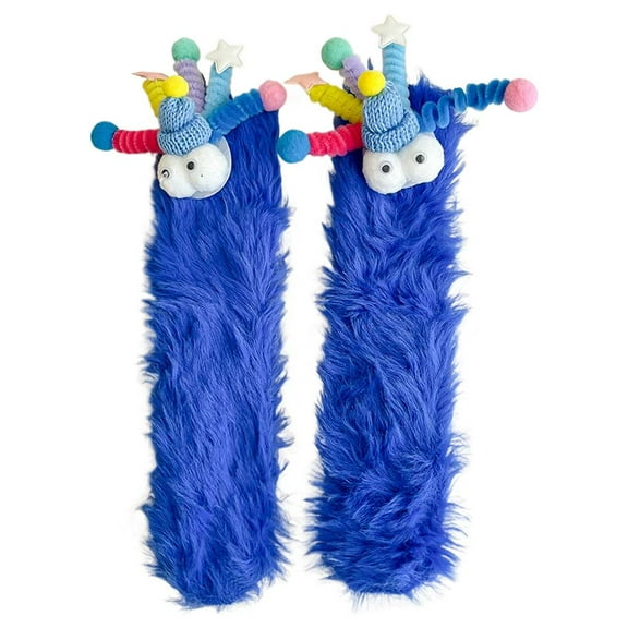 ZOUBAOQ Cute Ugly Thermal -calf Socks Coral Fleece Home Floor Sleepwear Socks,
