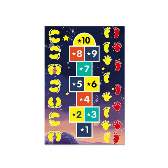 ZOUBAOQ Fun and Family Activities, Slippery Hopscotch - The Outdoor Game for Fun-Loving Adults and Kids