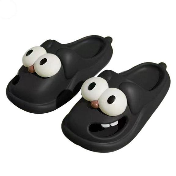 ZOUBAOQ Funny Summer Big Eye Dog Slippers, Unisex Cute Cartoon Comfy Slippers, Indoor Comfy Ligh Shoes, Slip Bathroom Flat Non Slide