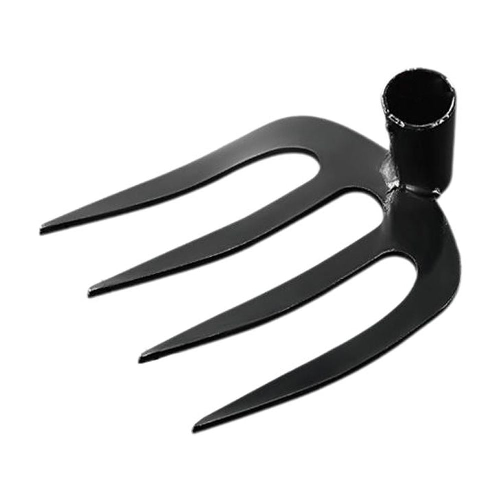 ZOUBAOQ Garden Weeding Rake,4Teeth Carbon Steel Garden Rake,Detachable ...
